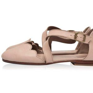 Elf Mangrove Leather Flats NEW sz 8 in "Vintage Beige"